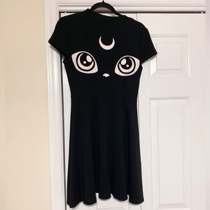 Killstar Kitty Cat Moon Witchy Whimsigoth Skater Dress M 6